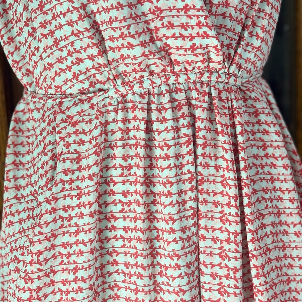 Nwt sleeveless dress deep V-neckline and an elasticized waist xs d2 - Picture 11 of 11
